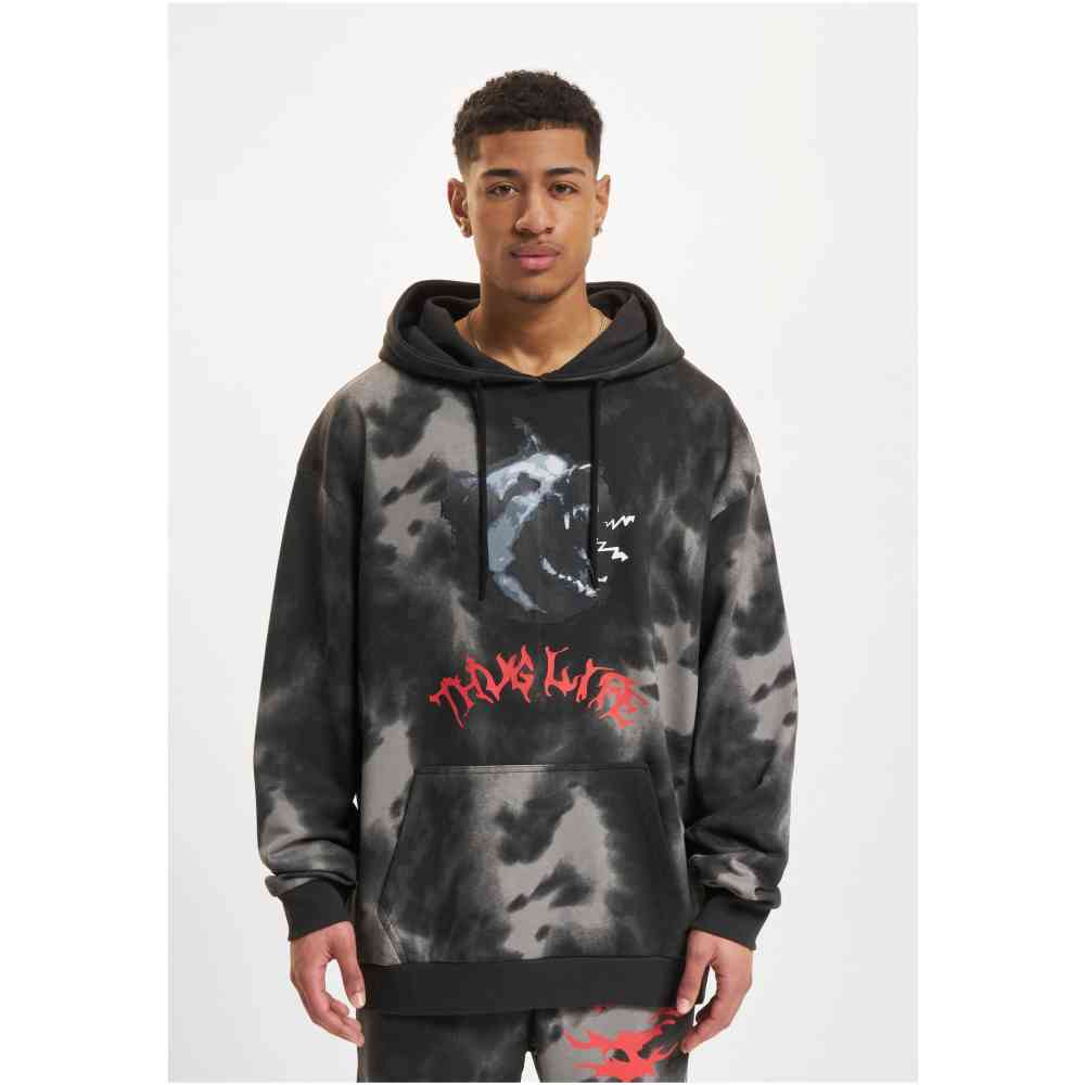 Thug Life - Sky Hoodie/trui - Zwart/Grijs